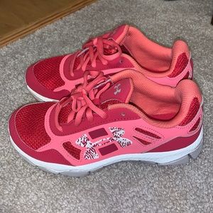 UnderArmour pink girls sneakers